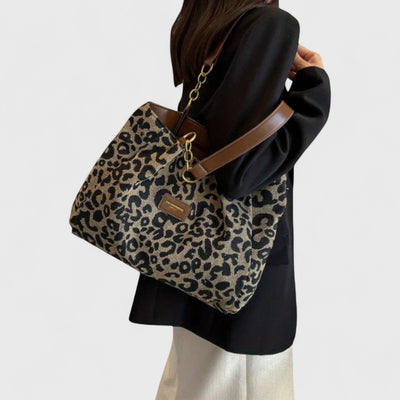Valérie | Velká taška s elegantním leopardím vzorem