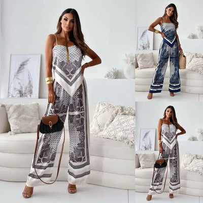 Solura™ | Stylový Dvoudílný Set s Krajkovými Uzly a Kalhotami