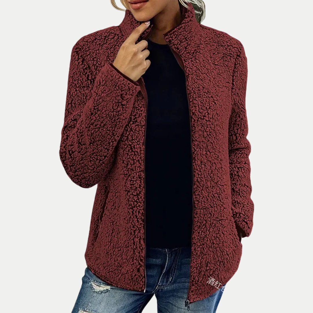 Sofia™ | Elegantní Ležérní Fleece Bunda