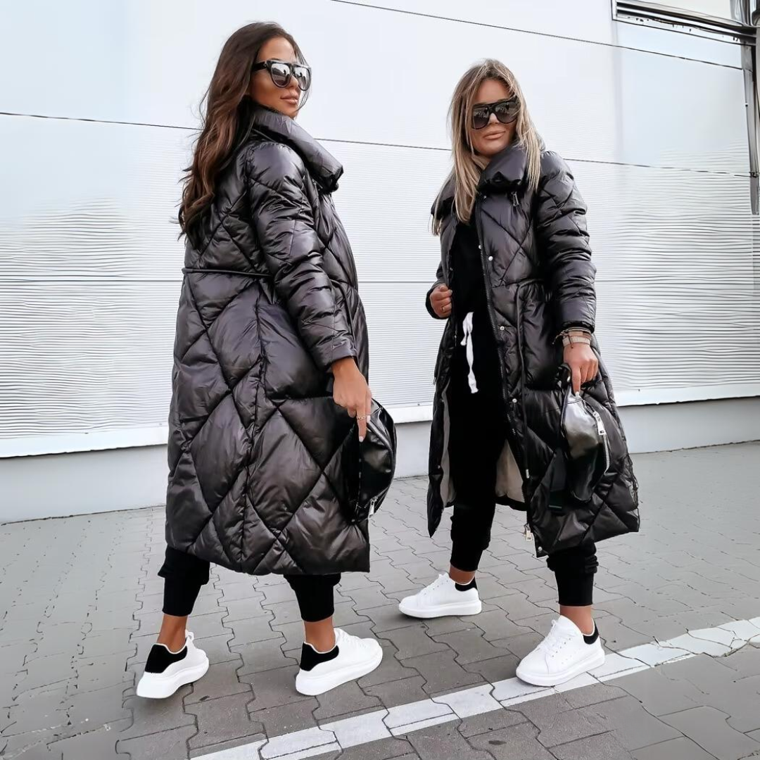 Lisa™ | dlouhá prošívaná bavlněná bunda