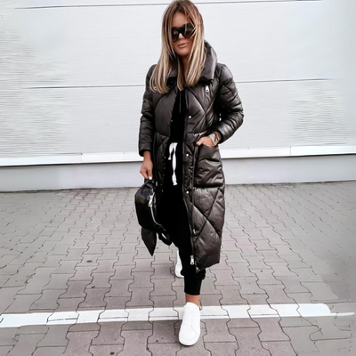 Lisa™ | dlouhá prošívaná bavlněná bunda