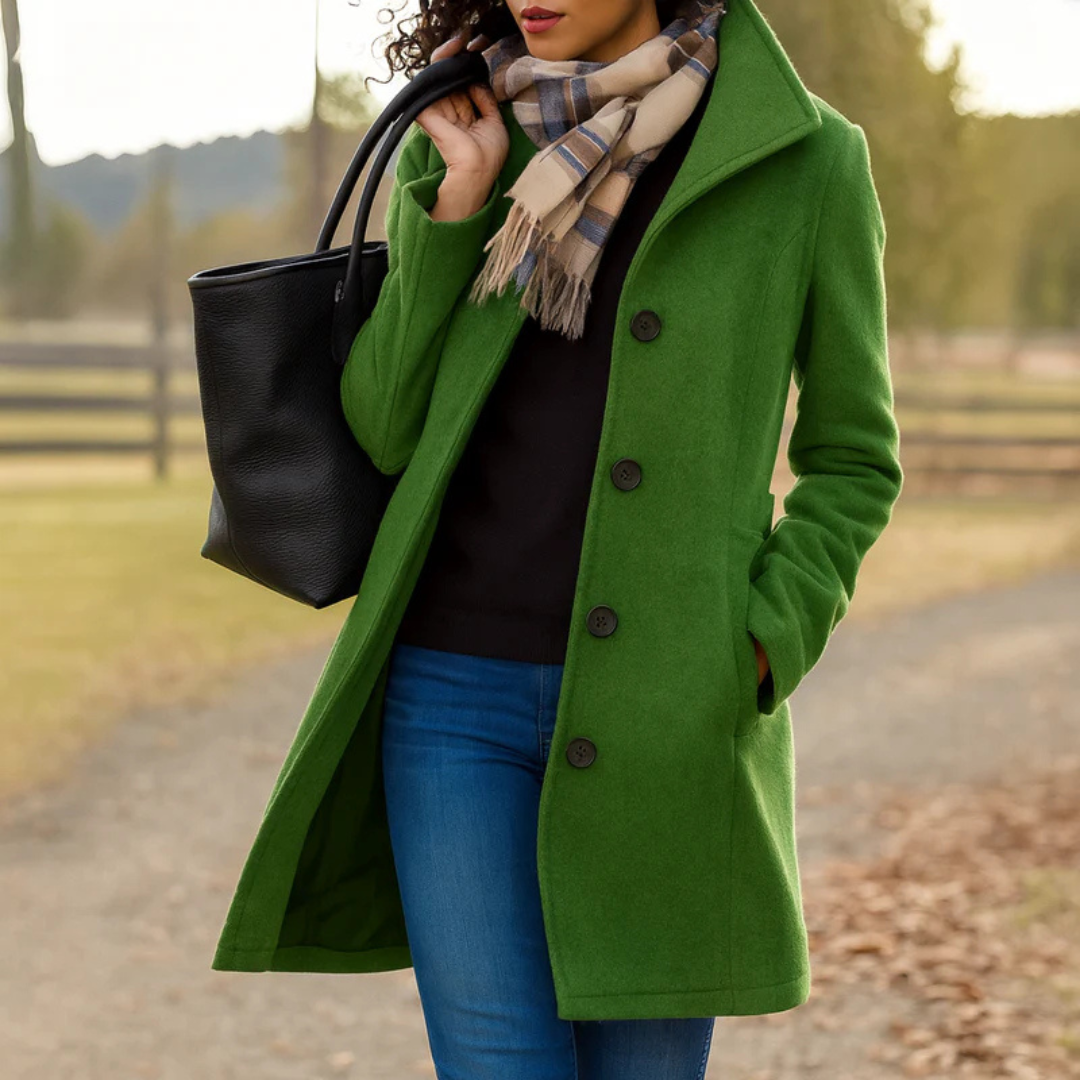 Karolina | Klasický kabát s elegantními knoflíky