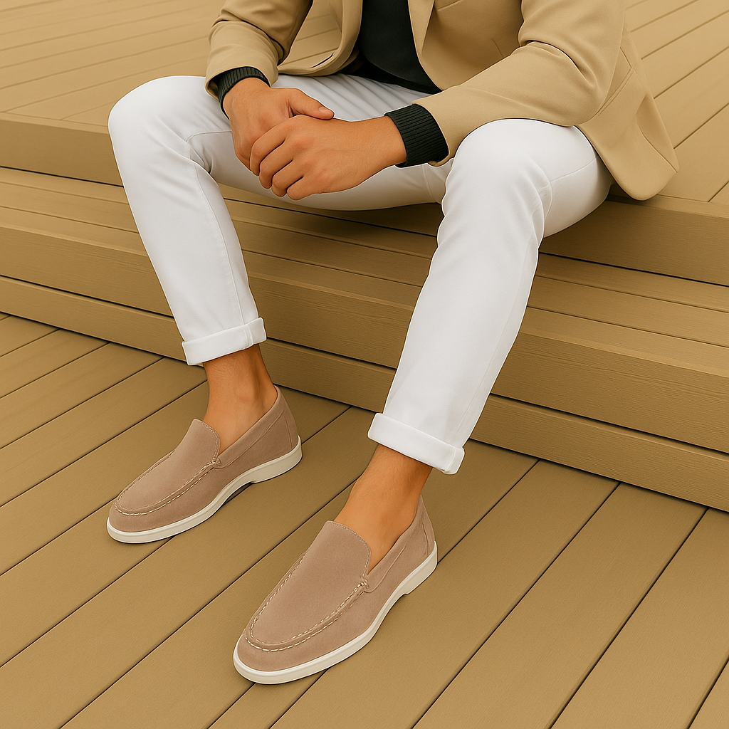 Elegantní Suede Mokasíny