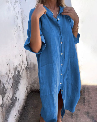 Melanie™ | Ibiza Styl Ležérní Košilová Šaty