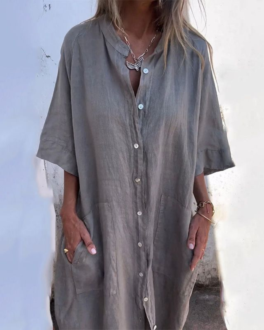 Melanie™ | Ibiza Styl Ležérní Košilová Šaty