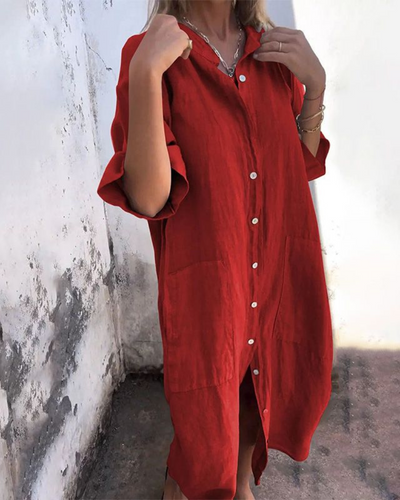 Melanie™ | Ibiza Styl Ležérní Košilová Šaty