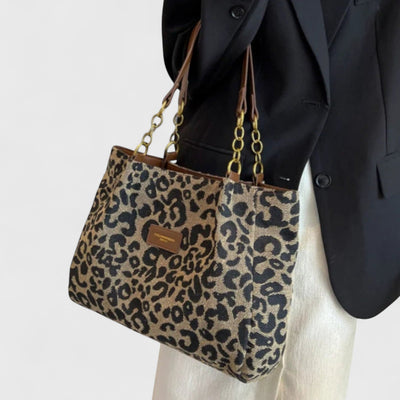 Valérie | Velká taška s elegantním leopardím vzorem