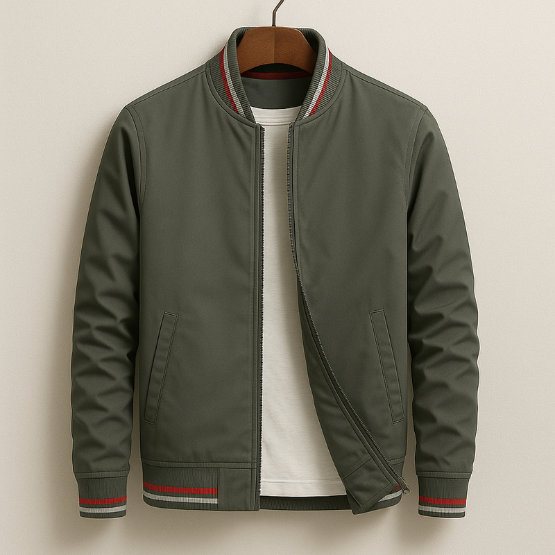 Sofia™ | Elegantní Bomber Bunda s Pruhy