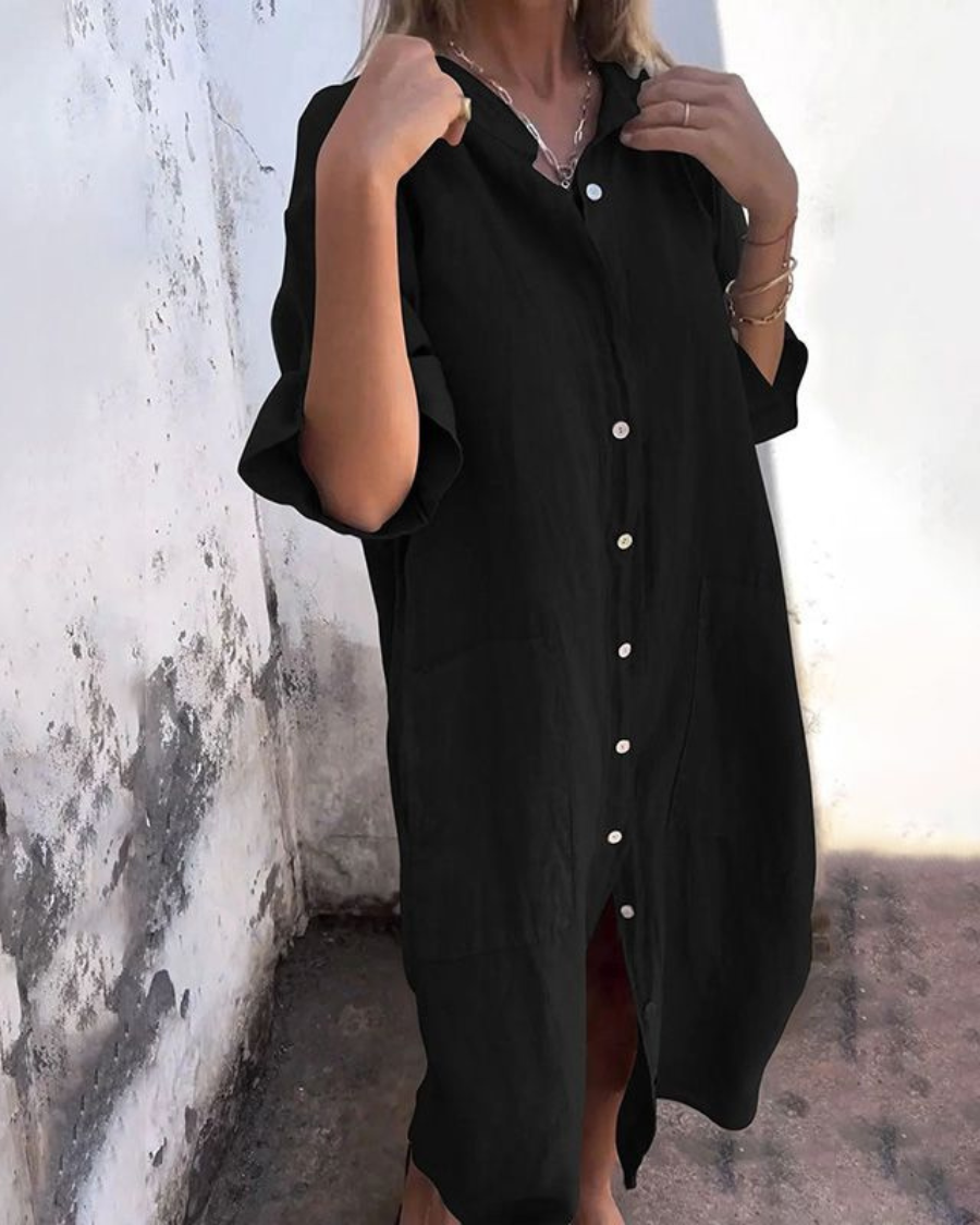 Melanie™ | Ibiza Styl Ležérní Košilová Šaty