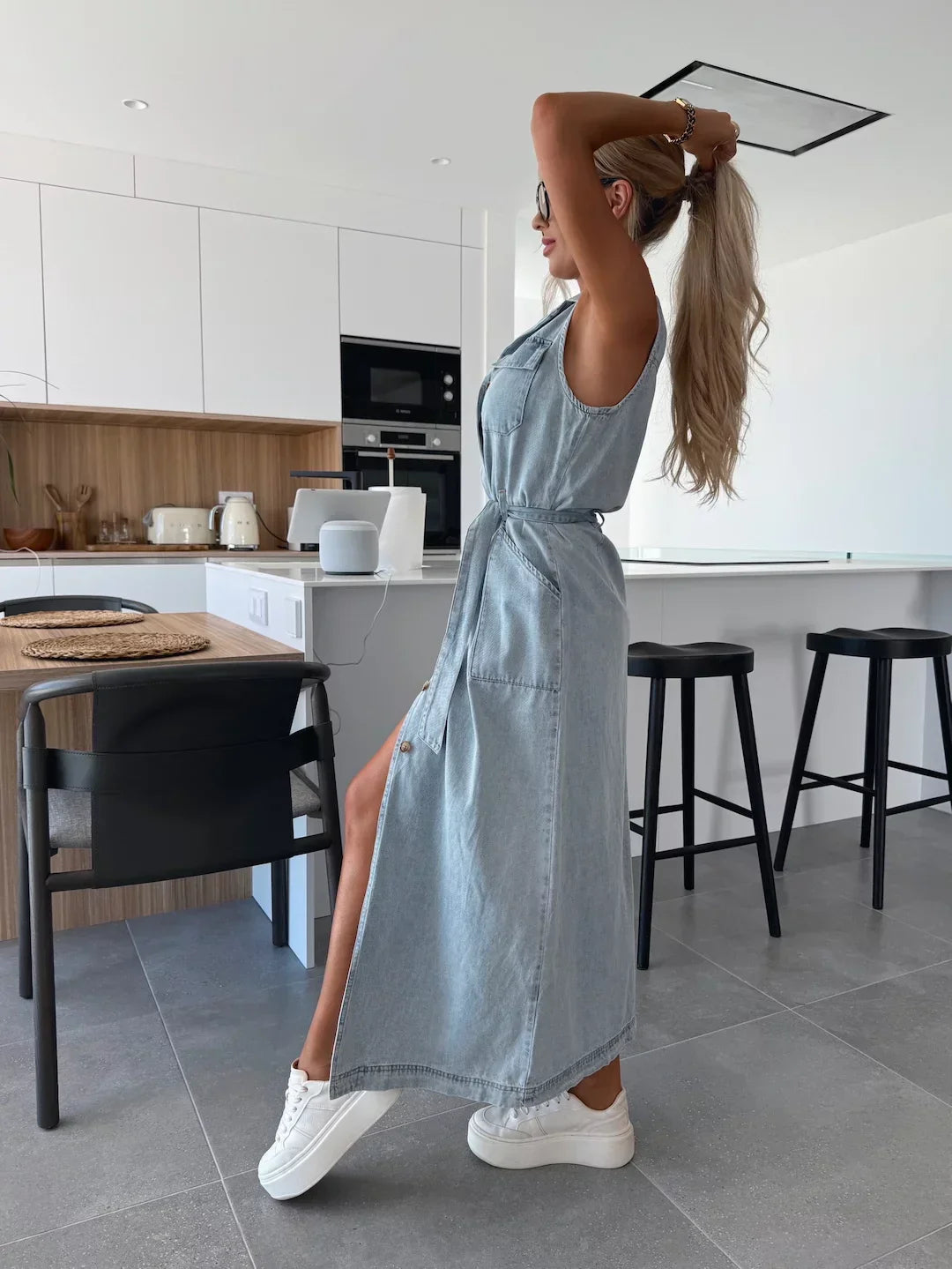 Isabelle | Maxi Denim Šaty