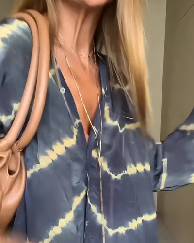 Julia™ | Boho pruhované maxi šaty