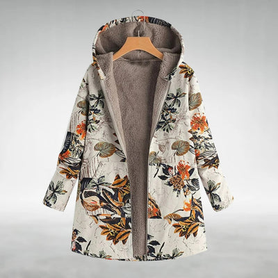 Sofia™ | Stylový Květinový Fleece Kabát