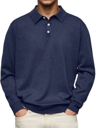 Karel™ | Casual Polokošile s Dlouhými Rukávy