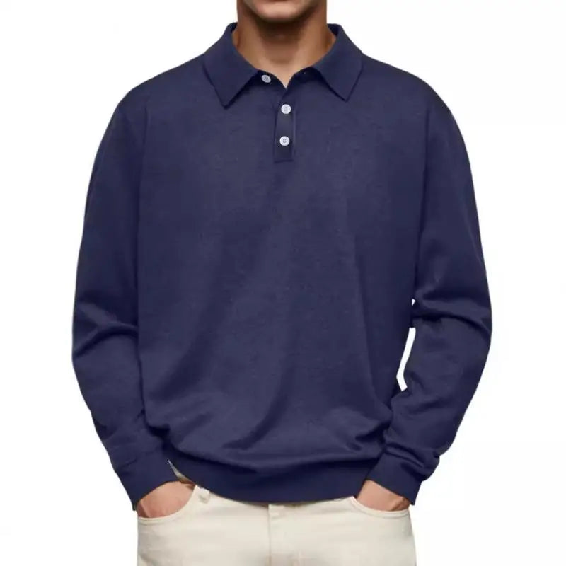 Karel™ | Casual Polokošile s Dlouhými Rukávy
