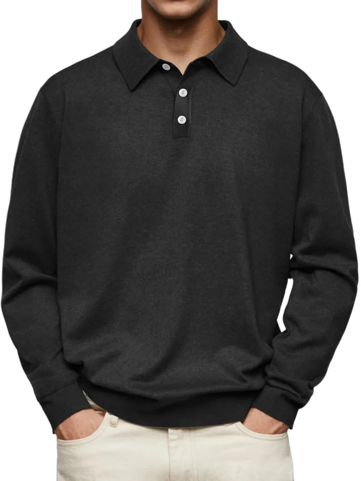 Karel™ | Casual Polokošile s Dlouhými Rukávy