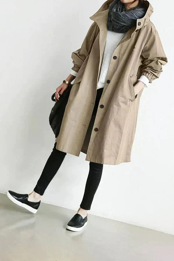 Dorothée | Oversized trenchcoat s kapucí