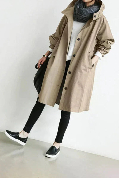 Dorothée | Oversized trenchcoat s kapucí