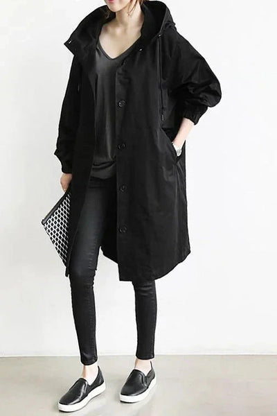 Dorothée | Oversized trenchcoat s kapucí