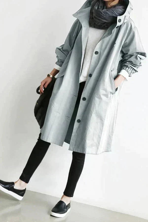 Dorothée | Oversized trenchcoat s kapucí