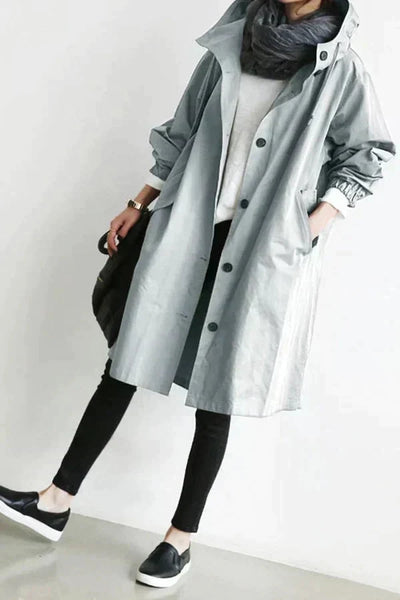 Dorothée | Oversized trenchcoat s kapucí
