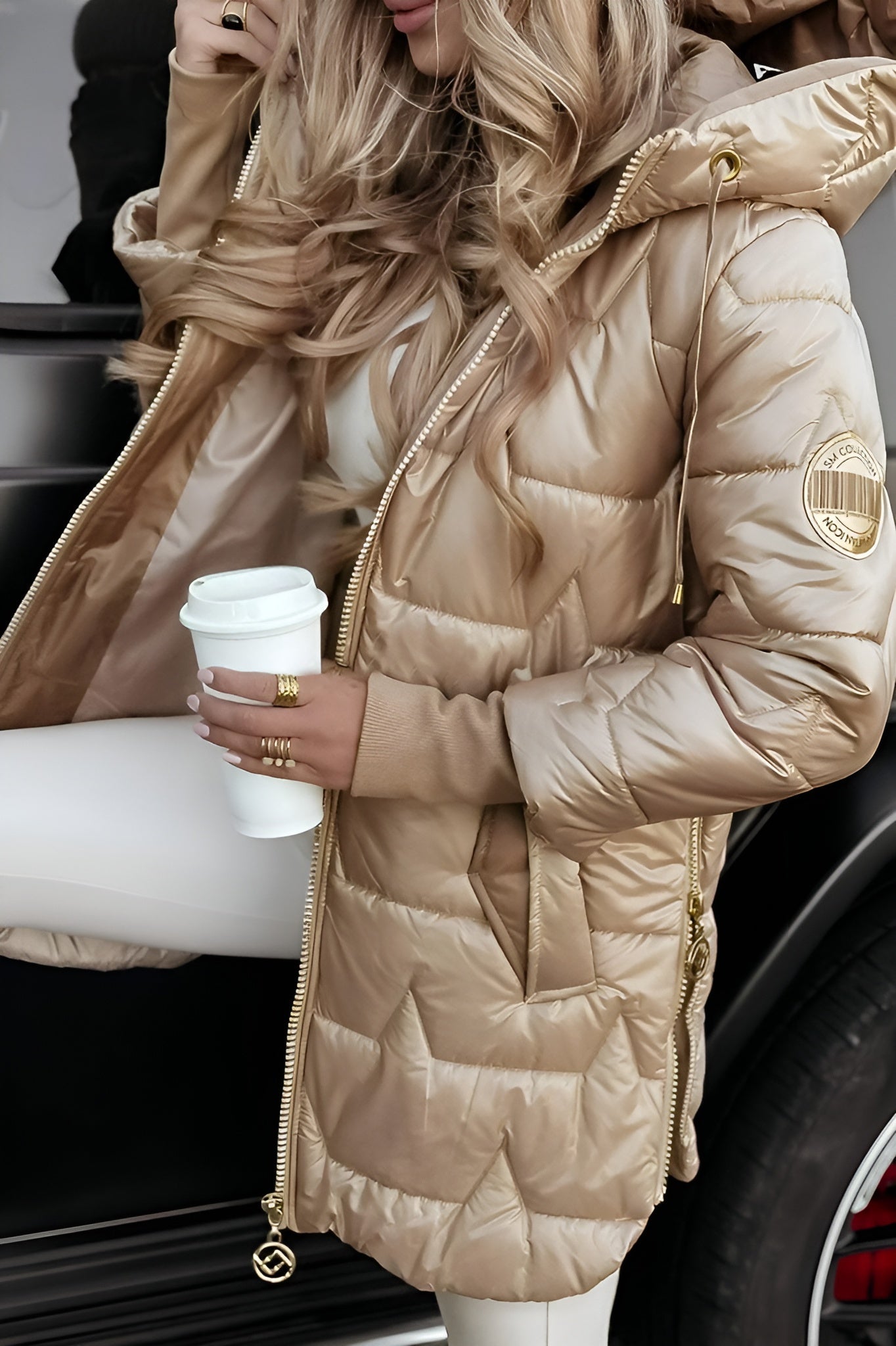 Élise™ | Elegantní zimní kabát s kapucí a výplní