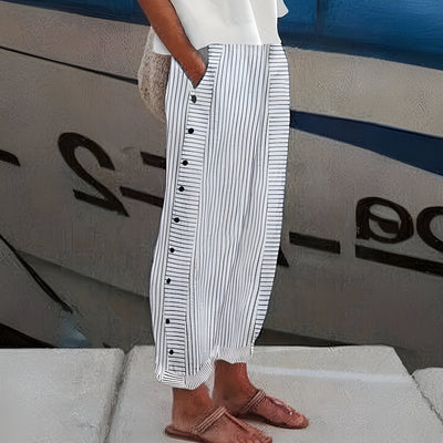 Sandrine™ | Lněné kalhoty