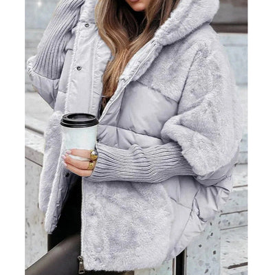 Eva | Stylová zimní prošívaná bunda s kapucí