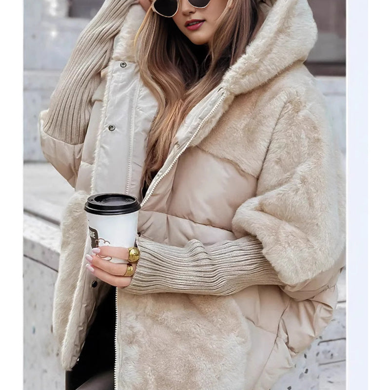 Eva | Stylová zimní prošívaná bunda s kapucí